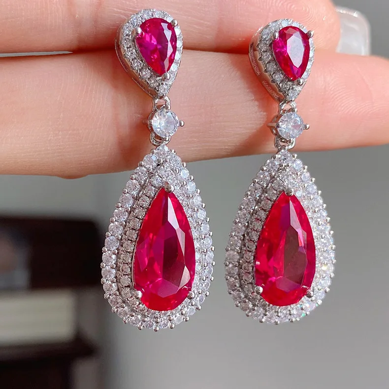 

Beautiful 925 Sterling Silver Earrings for Women's Shiny AAAA Zircon Earrings Stylish Geometric Jewelry Party Earrings