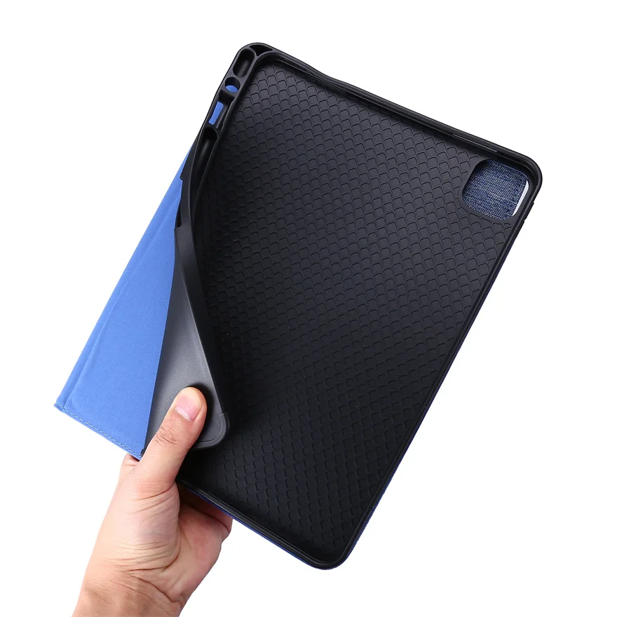 Capa de tecido para ipad pro 11 m4, com sono/despertar automático, à prova de choque, capa protetora para tablet para ipad pro 11 2024