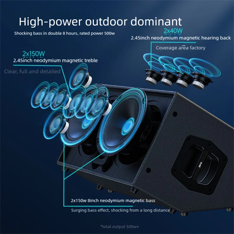 New Design Professional Outdoor Performance Stage Wedding Live Performance Professional Speaker