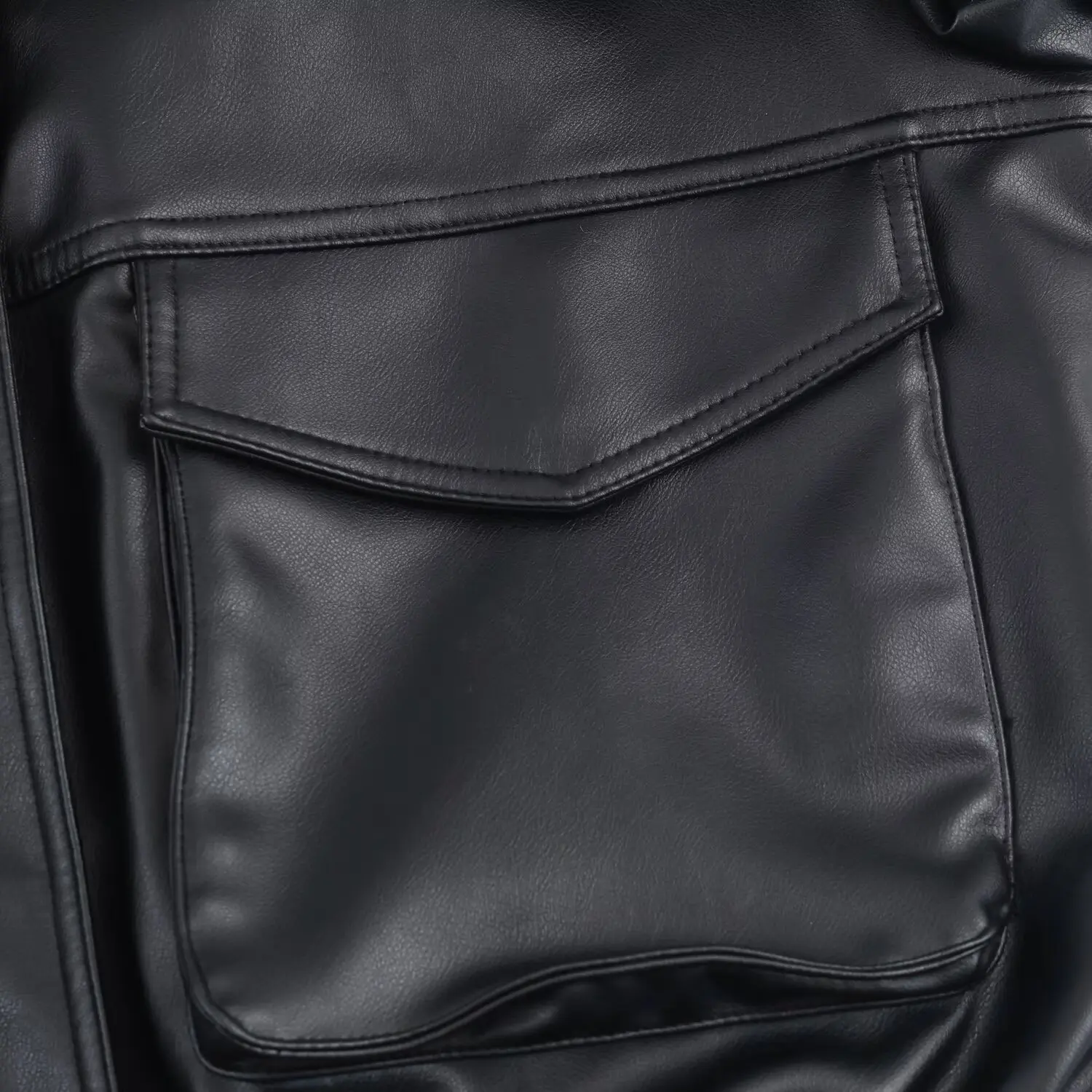 Veste en cuir à col en fausse fourrure amovible pour femme, avec grandes poches, fermeture éclair, Style décontracté, Streetwear, automne et hiver