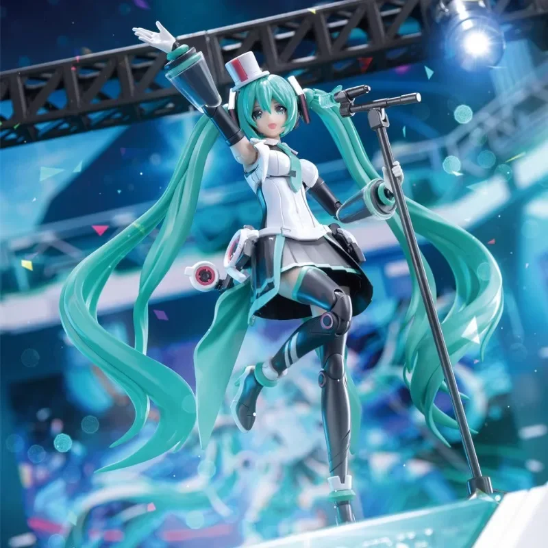 SOSKILL SSKMIKU01 Anime Kawaii Hatsune Miku Sound and Light Stage Assembly Plastic Model Kit Action Toy Figures Gift