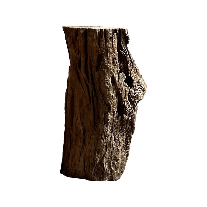 Factory Direct 2026 Customized wabi-sandy wind solid wood pier, living room decoration, bedroom root carving furniture, floor-to