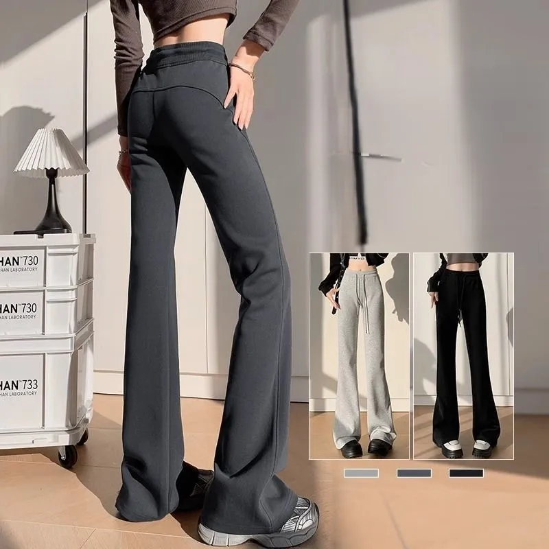 

Джинсы Bootcut, женские джинсы в стиле панк, разноцветные, для свиданий, Cottagecore, грушевидная нижняя одежда, висячие панели, прямые брюки GF