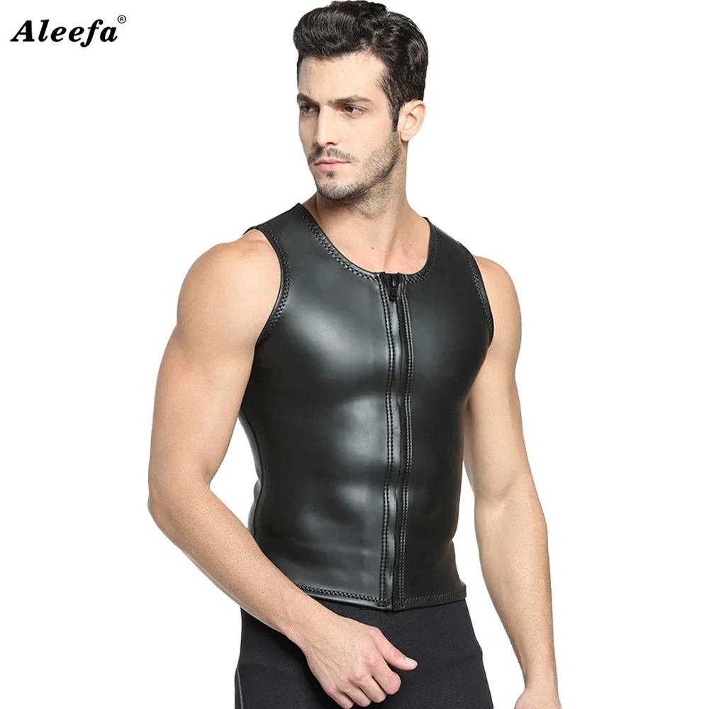 2MM Neoprene Wetsuit Vest - Smooth Skin,Front zipper, Extra Elastic, CR Diving Approved, S to XXL with Exceptional Flexibility