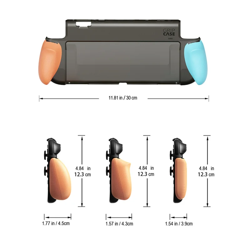 

【B89E】For Switch2 Grip Case Plastic Protective Shell+ Max Storage Bag Dust-Proof Cover For Switch2 Case