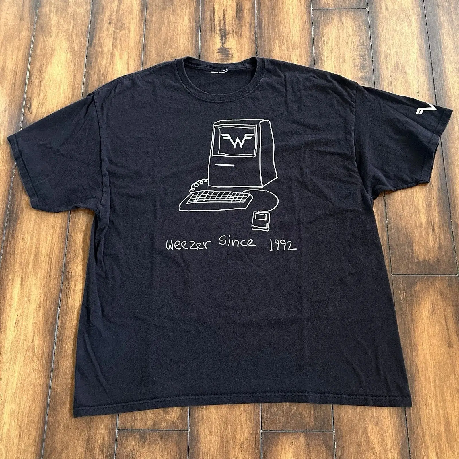 Vintage Top Weezer T Shirt  Since 1992 Computer Band Tee Alt Punk Rock Streetwear Classic Y2k Print Casual Loose T Shirts Unisex