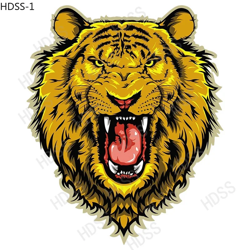 

HDSS Giant Tiger Car Stickers Funny Vinyl Animal Stickers Windshield Stickers Motorcycle Helmet Laptop Decorative PVC