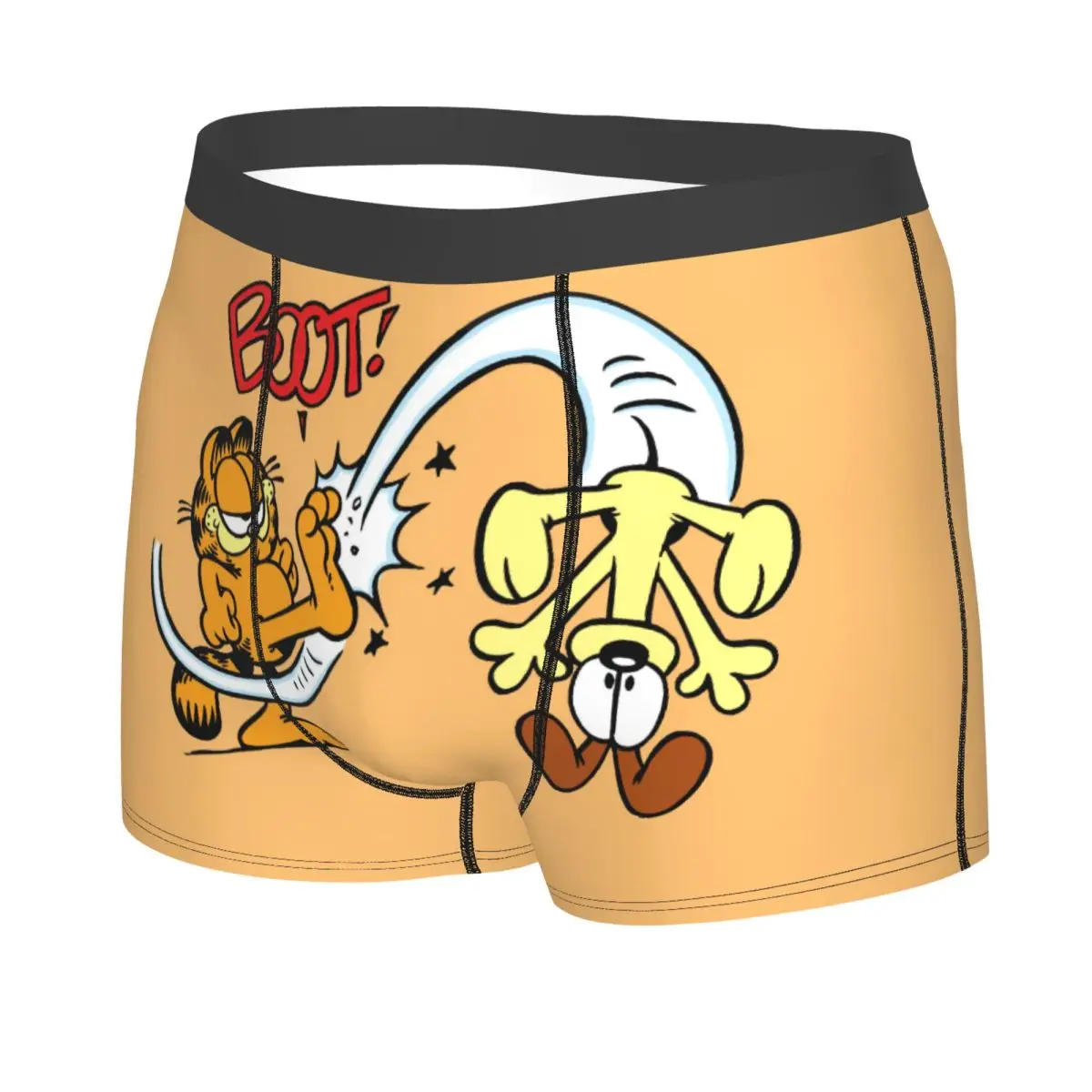 Custom Garfields Cat Cartoon Art Boxers Shorts Men Briefs Underwear Funny Underpants