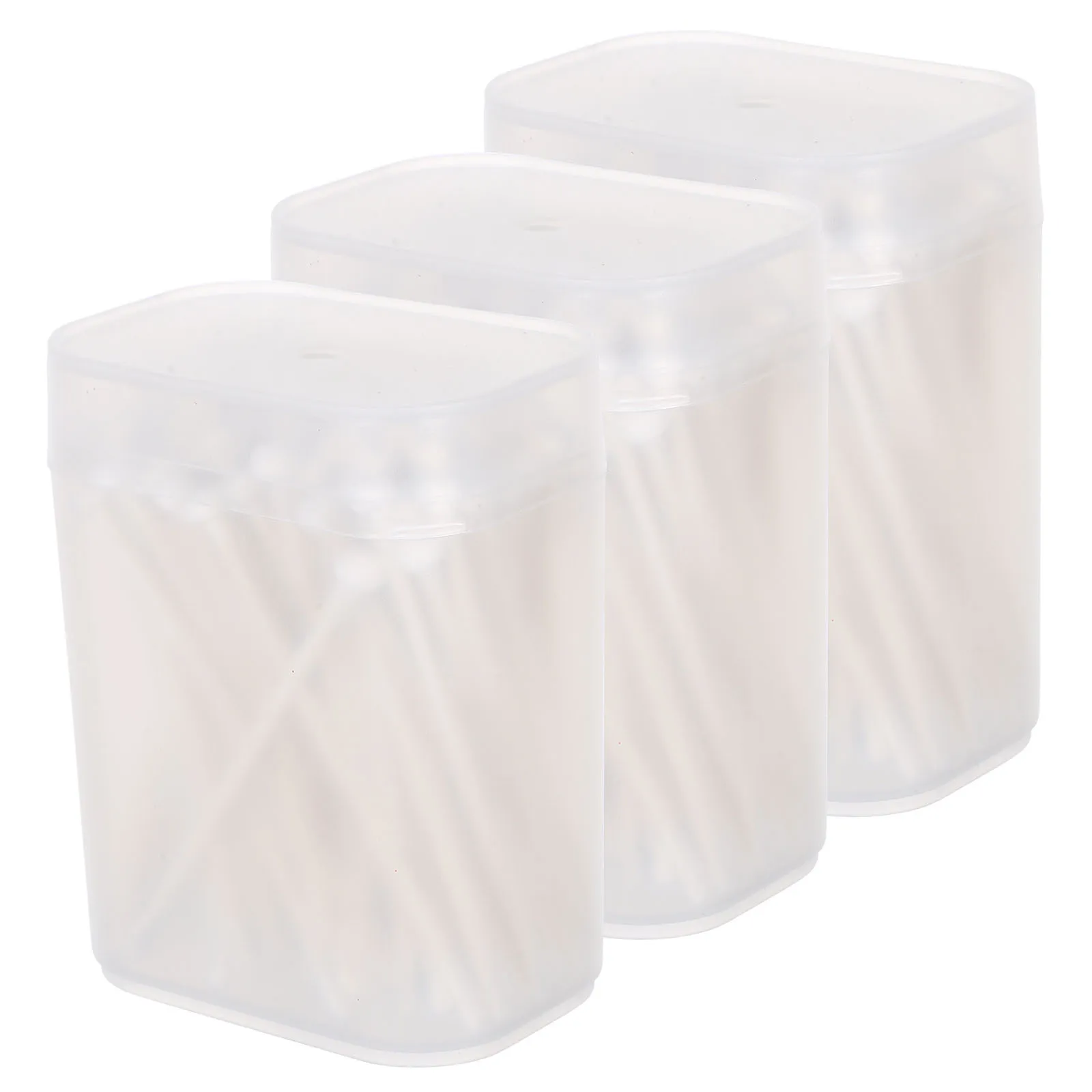 3 صناديق لتنظيف الأذن، مسحات قطنية للاستعمال مرة واحدة، أطراف مزدوجة الأطراف، مادة ممتازة آمنة للاستخدام اليومي، أعواد قطنية بيضاء