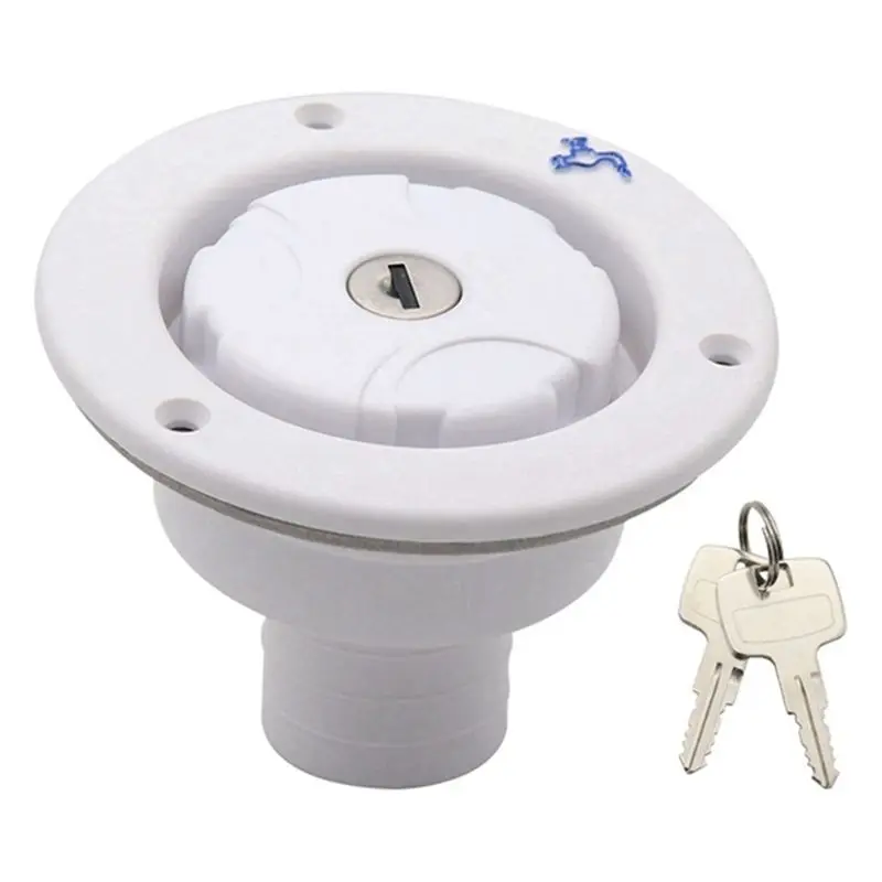 A99F-Trailer Tank Caps Accessory With Lockable Filler Neck For RV Camper Fresh Water Tanks - Caravan Water Fill Inlet