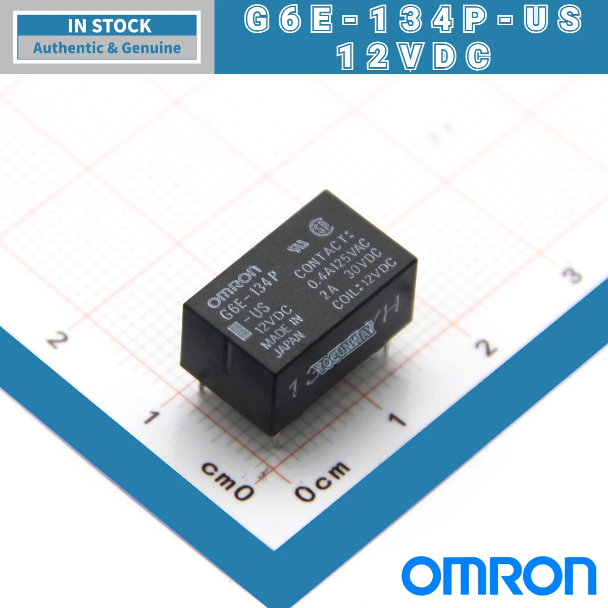 New Authentic Original Japan OMRON Single Relay G6E-134P-US-5VDC 12VDC 24VDC DC12V 24V 5V 2A 5PIN