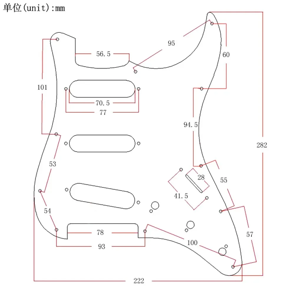 

High Quality New Practical Brand New Guitar Pickguard Aluminum Fittings Replacement Scratch 11 Hole Accessories