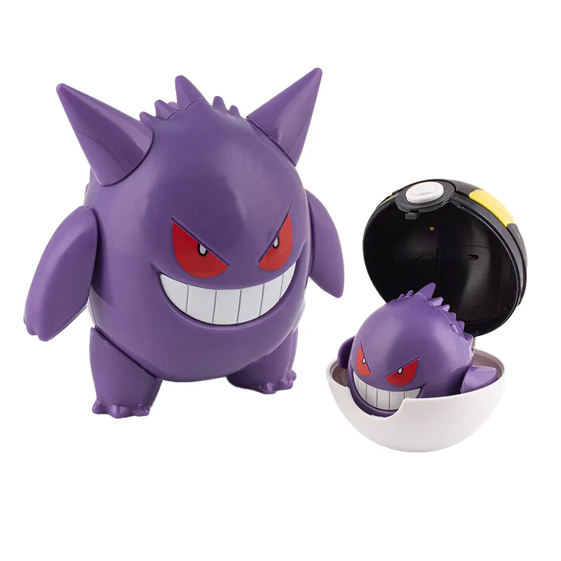 Pokemon Figures Toys Anime Action Pikachu Dragonite Gengar Mew Snorlax Gyarados Lapras Poke ball Pokeball Lunala Children Gift