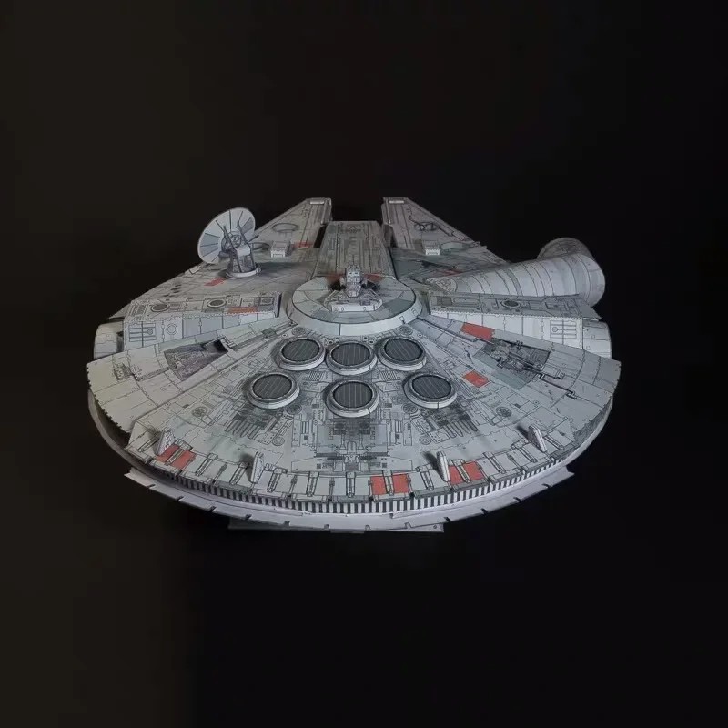 37cm Millennium Falcon Paper Model 3D Papercraft DIY Handmade Puzzles Toys Desktop Decor Movie Models Collection MINISO Disney