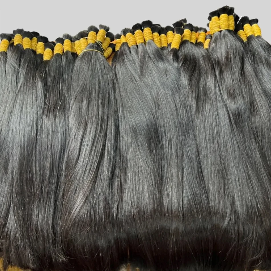 613 Blonde 100 % Echthaar Bulk No Weft Remy Vietnam Haar Glattes Haar Bundles Natürliches Schwarzes Haar Zum Flechten 18 Zoll