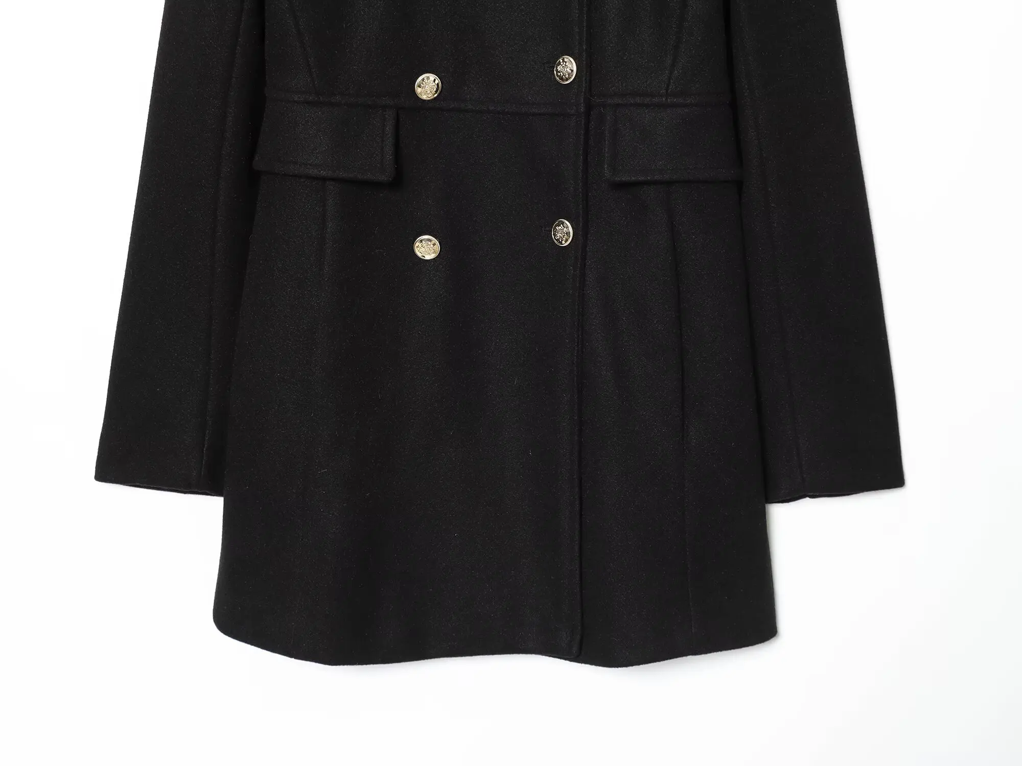 Maxdutti Brytyjska Moda Damska Odzież Dwurzędowy Wełniany Płaszcz Elegancka Damska Kurtka Odzież Damska Bluzki