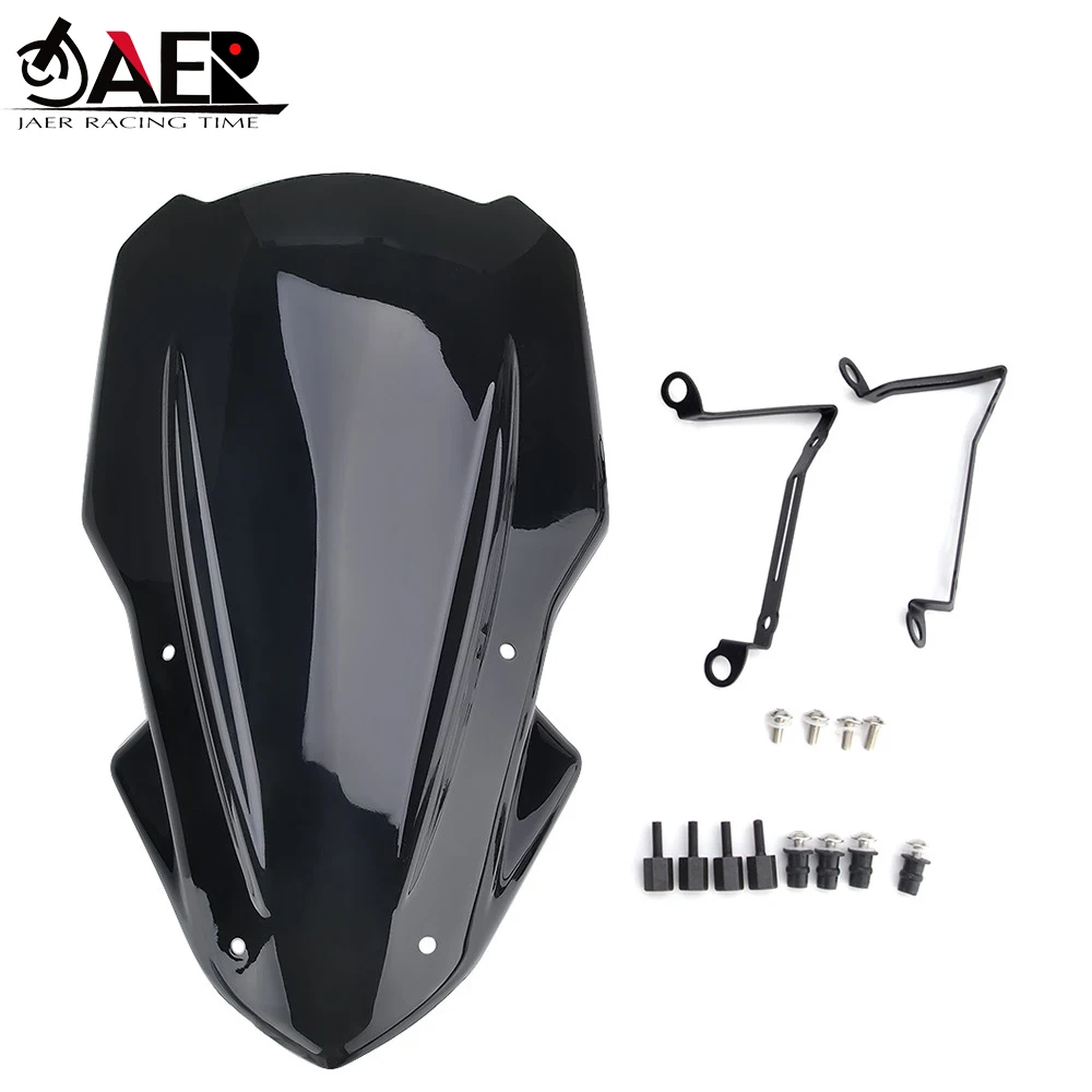 

For Kawasaki Z900 Z 900 2017 2018 2019 Motorcycle Windscreen Windshield Wind Deflector with bracket Naked Sport