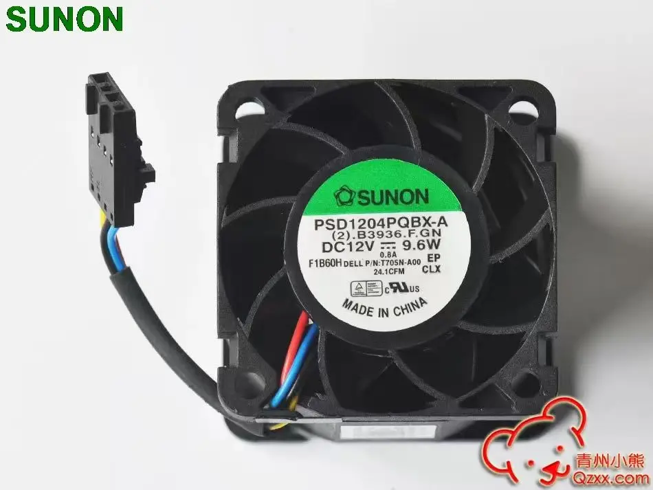 1pcs For Sunon PSD1204PQBX-A For Dell R210 Server Fans 0T705N 0N229R 40 * 28 Server Inverter Axial Cooling Fan