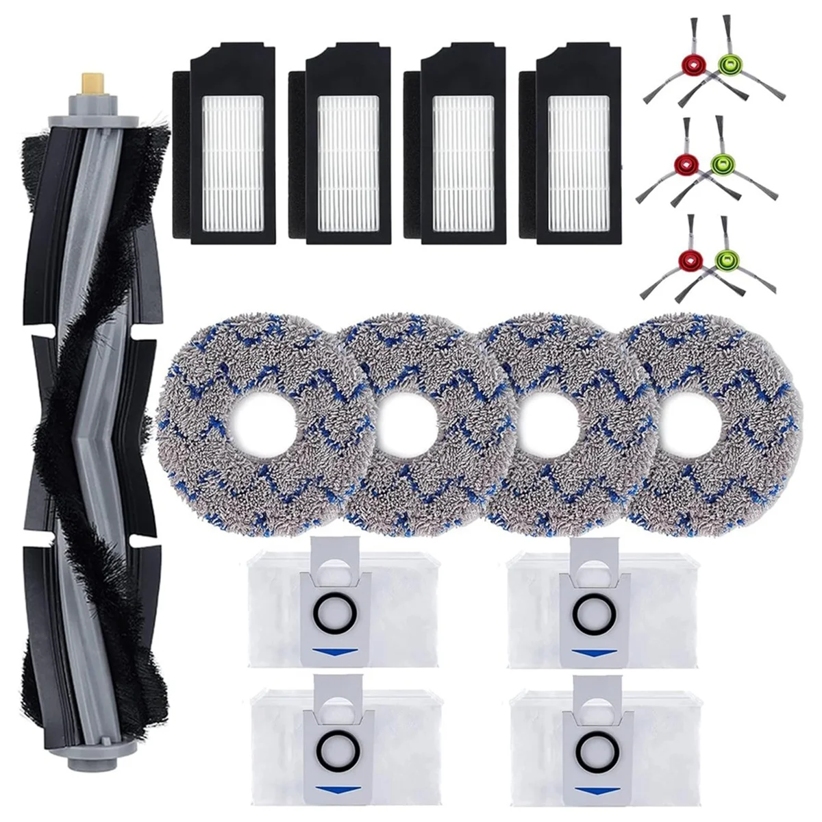 

A65T For ECOVACS DEEBOT X1 Omni Turbo T10 T20 Omni T20/T20 Max/T20 ProRobot Vacuum Cleaner Main Side Brush Filter Mop Bags