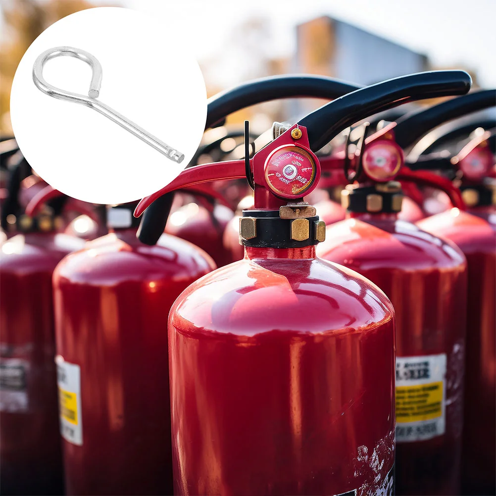 50-teiliges Verriegelungsset für Maschinenfeuerlöscher, Ausrüstung, Zugstift, elektrisch, silberfarben, Edelstahl