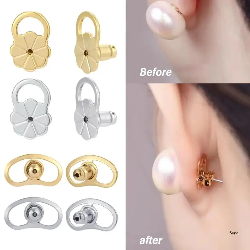 10pcs Earring Backs for Droopy Ears Pig Nose Earring Backs Replacement Earring Lifters Backs Locking Earrings Backs