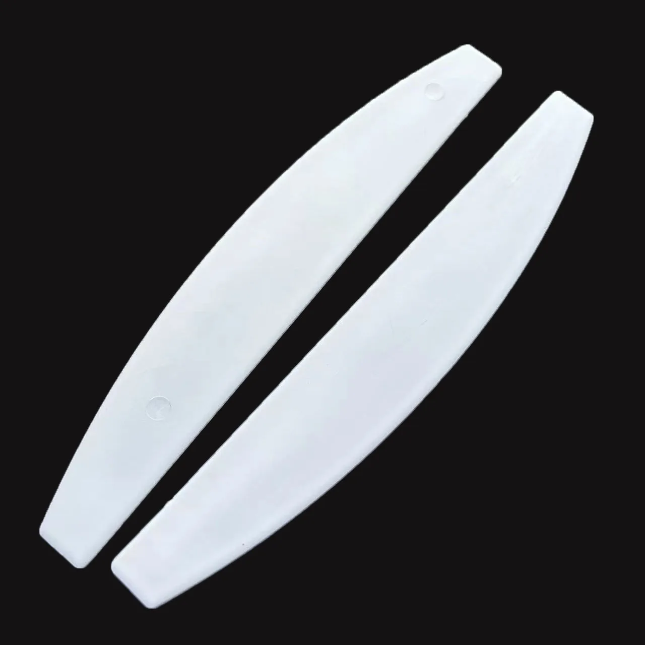 2 pcs  halfmoon shape plastic  nail file  base professional nail file  permanent plastic  for disposable pads