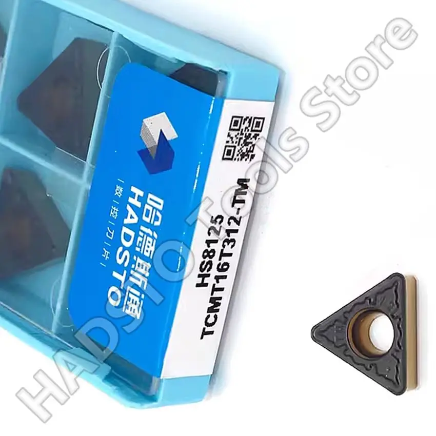 

10pcs TCMT16T312-TM HS8125 TCMT16T312-TM HADSTO CNC carbide inserts Turning inserts For Steel P15-P30