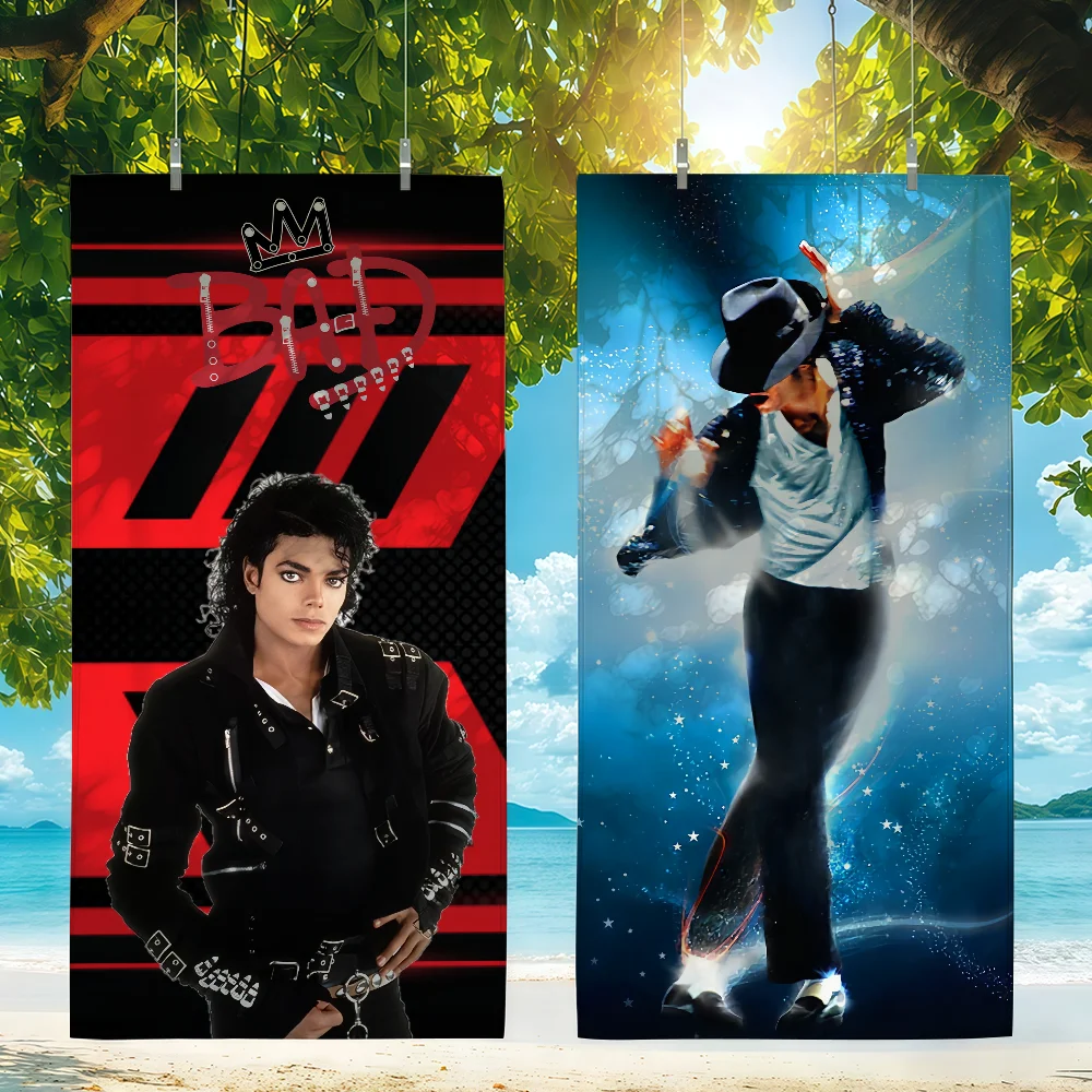 Singer Michael Jackson Towel For Swim Yoga Gym Quick Drying Soft and skin-friendly Beach Towels All-Season