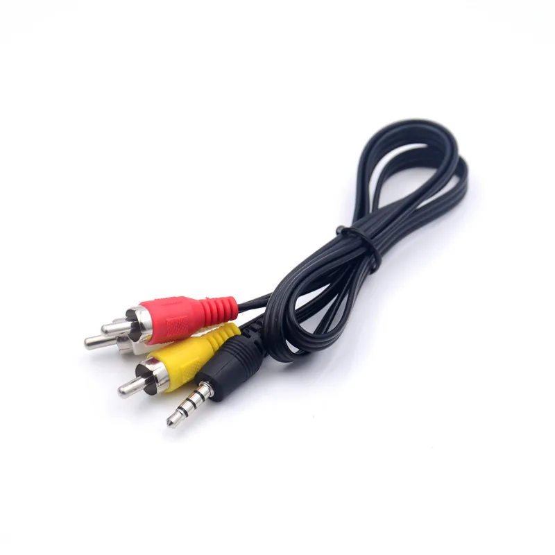 3.5mm Jack Mini Plug to 3 Male Rca Stereo Phono Audio Speaker Adapter Splitter Extension cord Cable connectors