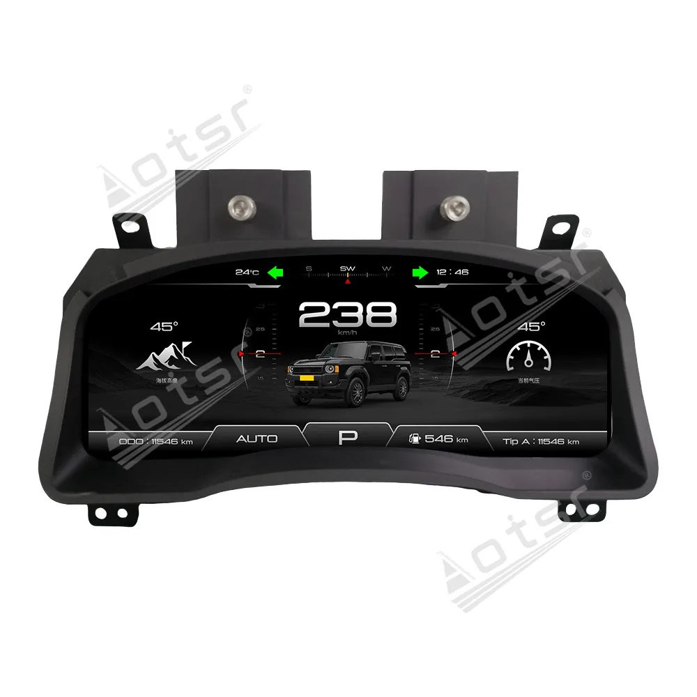 

12.3 inch Digital Cluster Odometer Screen For Toyota Prado 2004-2009 Multimedia Player Dashboard Speed Meter Car Accessories