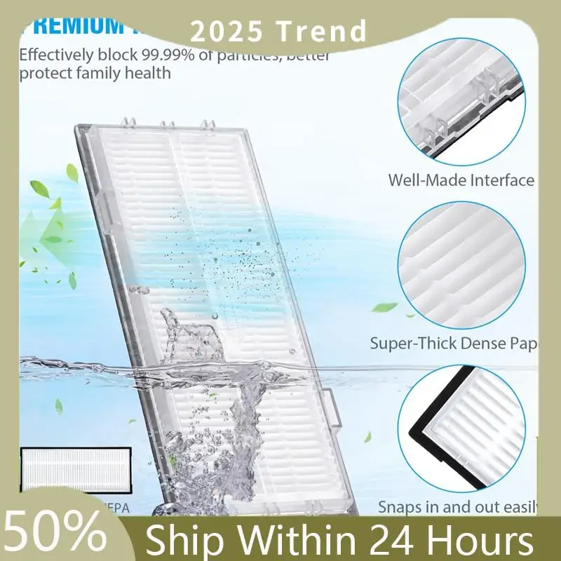 Accessories Kit For Roborock S7, S7+, S7 Maxv, S7 Maxv Plus Replacement Spare Parts Parts Roller Brush Hepa Filter Mop Cloth