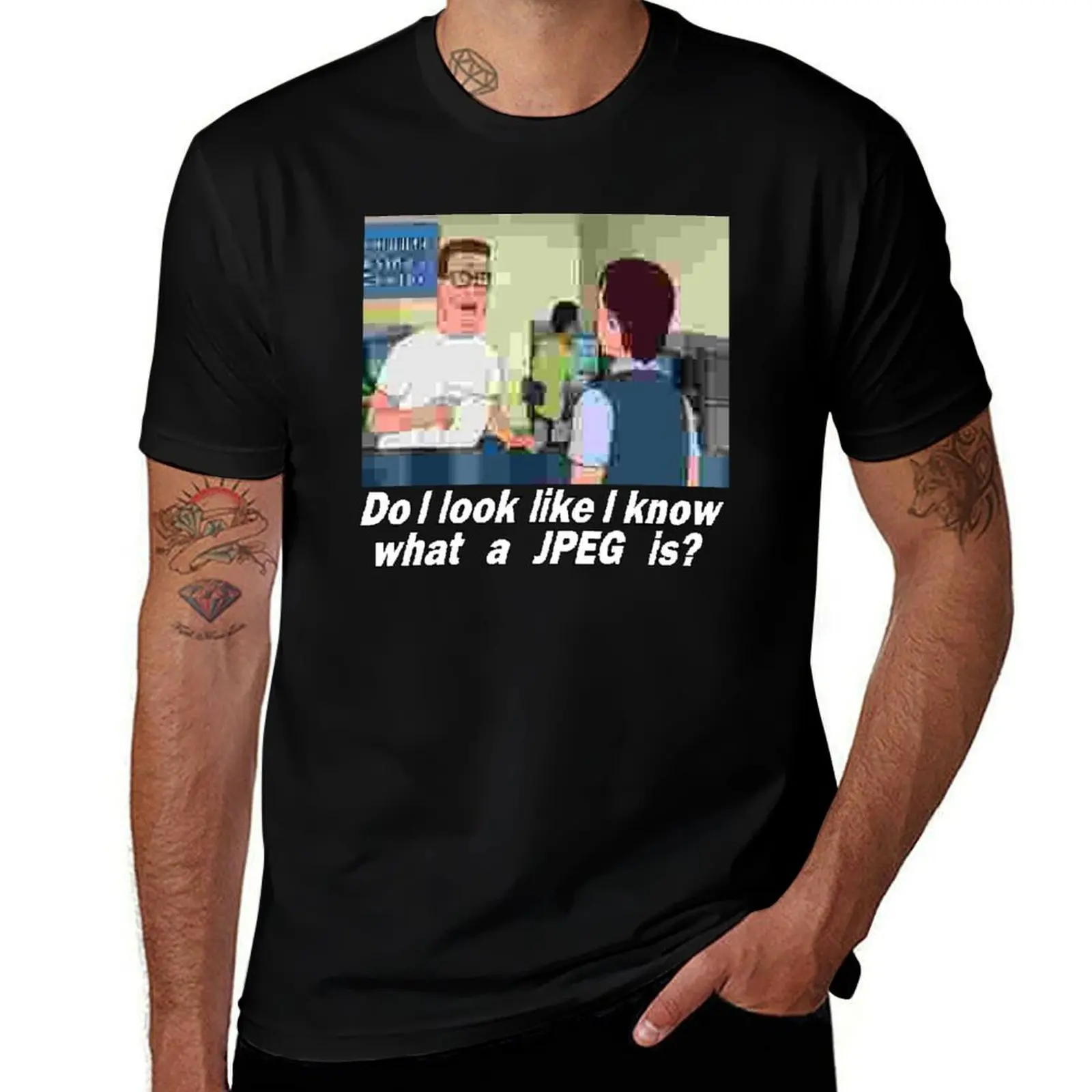 

DO I LOOK LIKE I KNOW WHAT A JPEG IS T-Shirt funny meme t-shirts Anime t-shirt for a boy mens big and tall t shirts