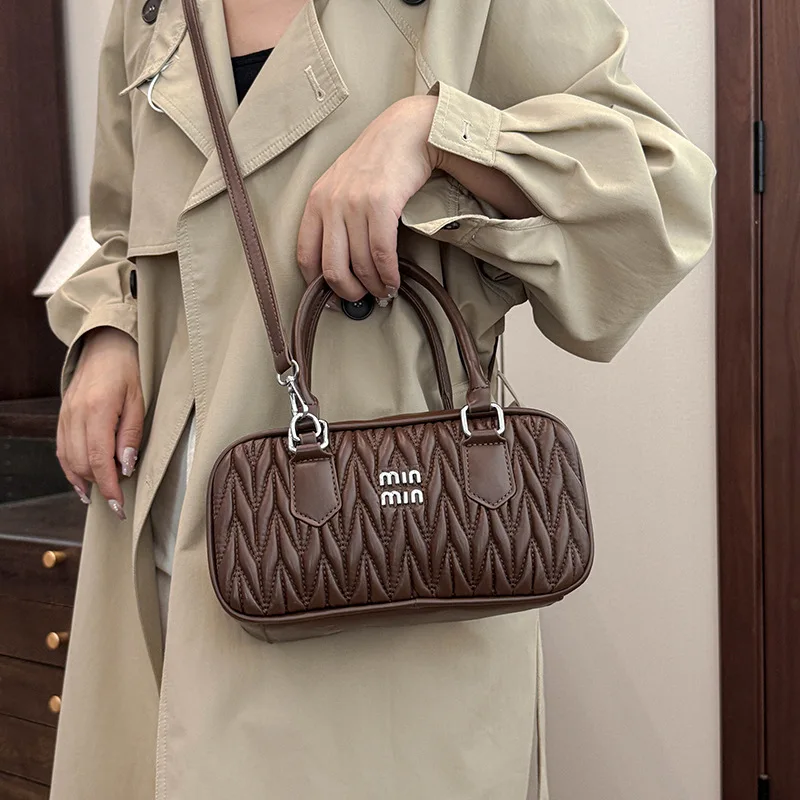 

2025 SS Curated Puff Bag, Multi-Way Convertible Top Handle & Crossbody Purse for Women, Architectural Day to Night Tote