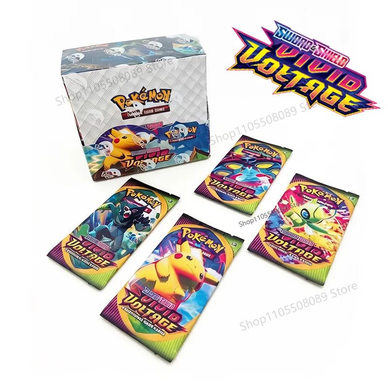 Sword Shield Vivid Voltage 360 Stück Englische Version Pokemon TCG Classics Booster Box Pokemon Sammelkarten 36 Pack Box