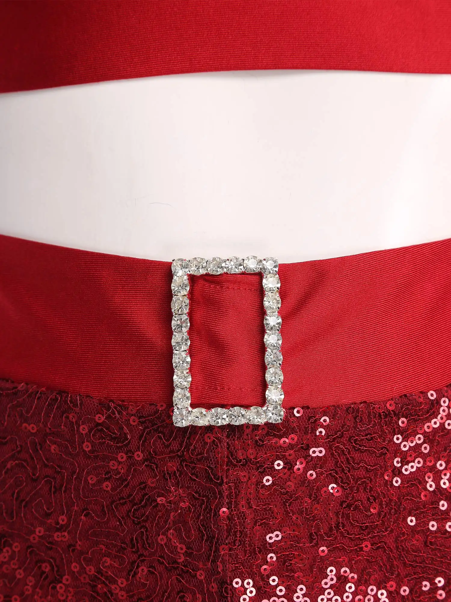 

Jazz Latin Dance Set for Womens Rock Music Dancing Performance Costumes Shiny Sequin Long Sleeve Crop Tops+Pants 2-piece Suits