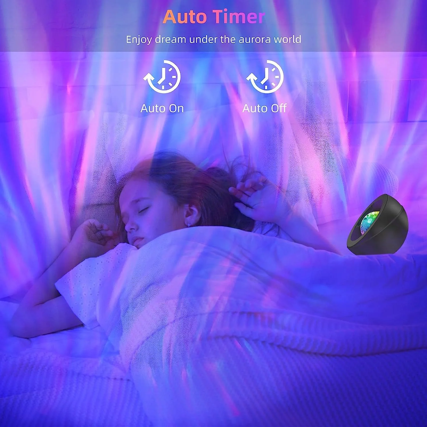 LED Aurora Projector  APP Remote Night Light with Timer Galaxy Projector For Bedroom Kids Decoration Home