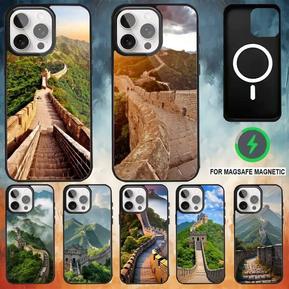 

Great Wall wallpaper Phone Case For iPhone 17,16,15,14,13,12,Plus,Pro,Max for Magsafe Magnetic Wireless Charging