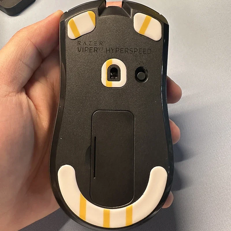 1 Juego de Patines de Ratón Ultraglide para Razer Viper V3 HyperSpeed, Control de Freno, Patas de Ratón de Velocidad, Versión ICE, Patines de PTFE
