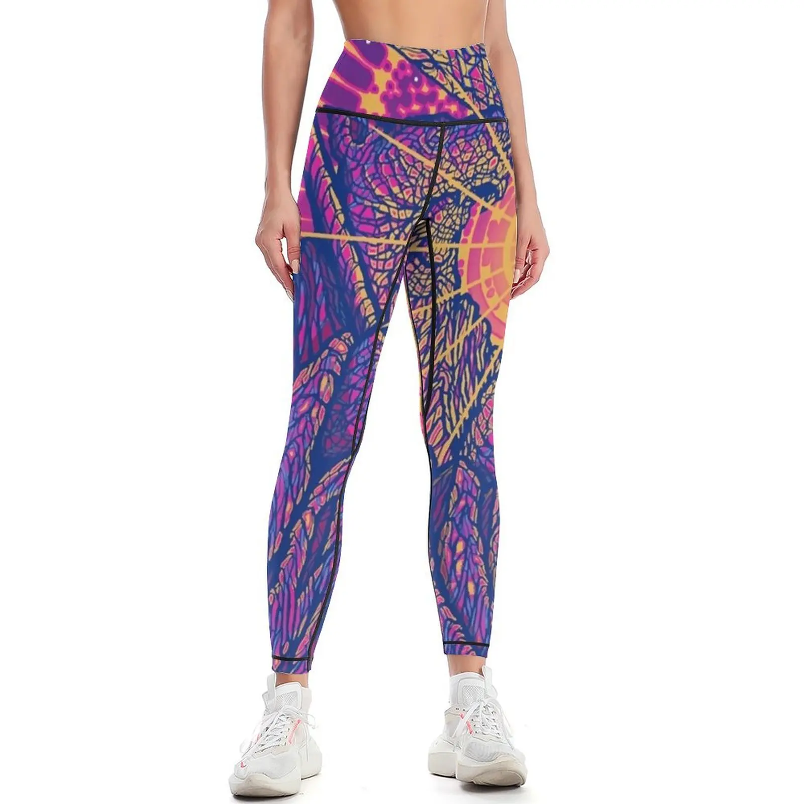 

Artwork Panic Red Rocks Morrison Amphitheater Leggings Sports female gym pants flared Womens Leggings