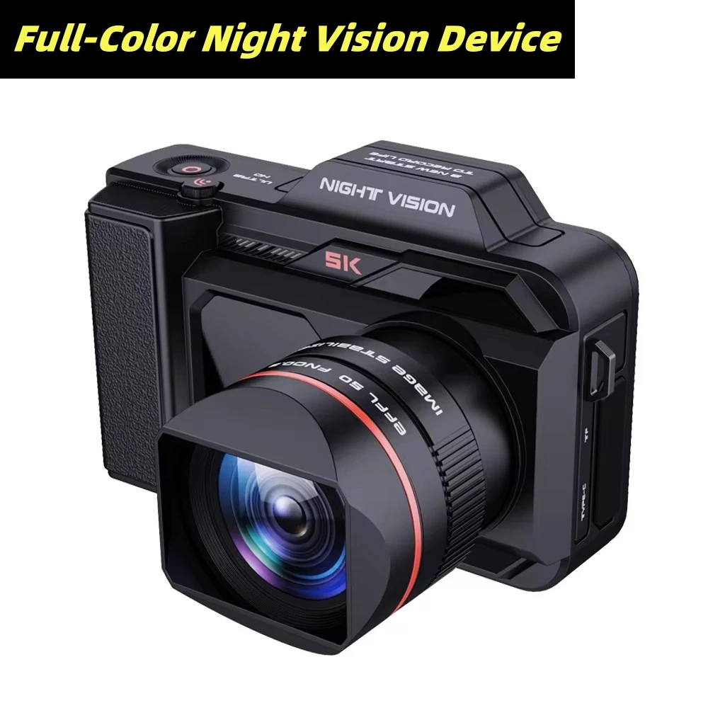 Infrared Night Vision Monocular Telescopes NVC200 500M  5K HD WIFI Full Color Digital SLR Camera for Camping 50X Zoom 52MP