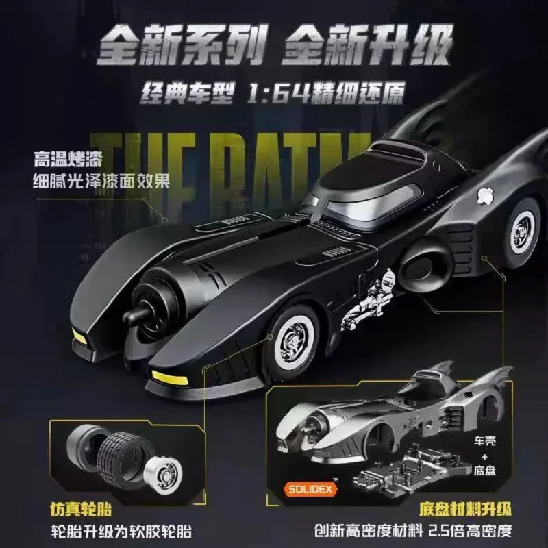 New BLOKEES Batmobile Blind Box DCBatman E01 Gotham Velocity 1:64 Scale Car Model Movie Themed DIY Assemble Toy Collectible Gift - view 5