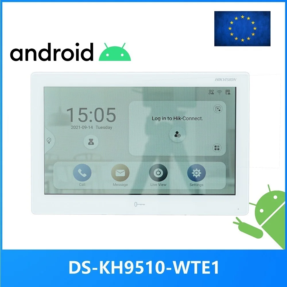 Top! International version 10 inch DS-KH9510-WTE1 Indoor Monitor,802.3af POE, app Hik-connect,WiFi,Video intercom