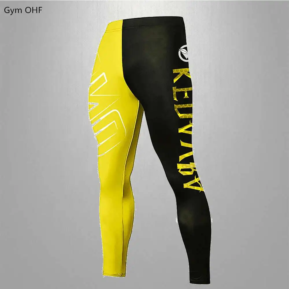 Pantaloni a compressione calzamaglia da uomo Leggings per corsa palestra Sport Fitness pantaloni da allenamento ad asciugatura rapida pantaloni da allenamento Leggings da palestra