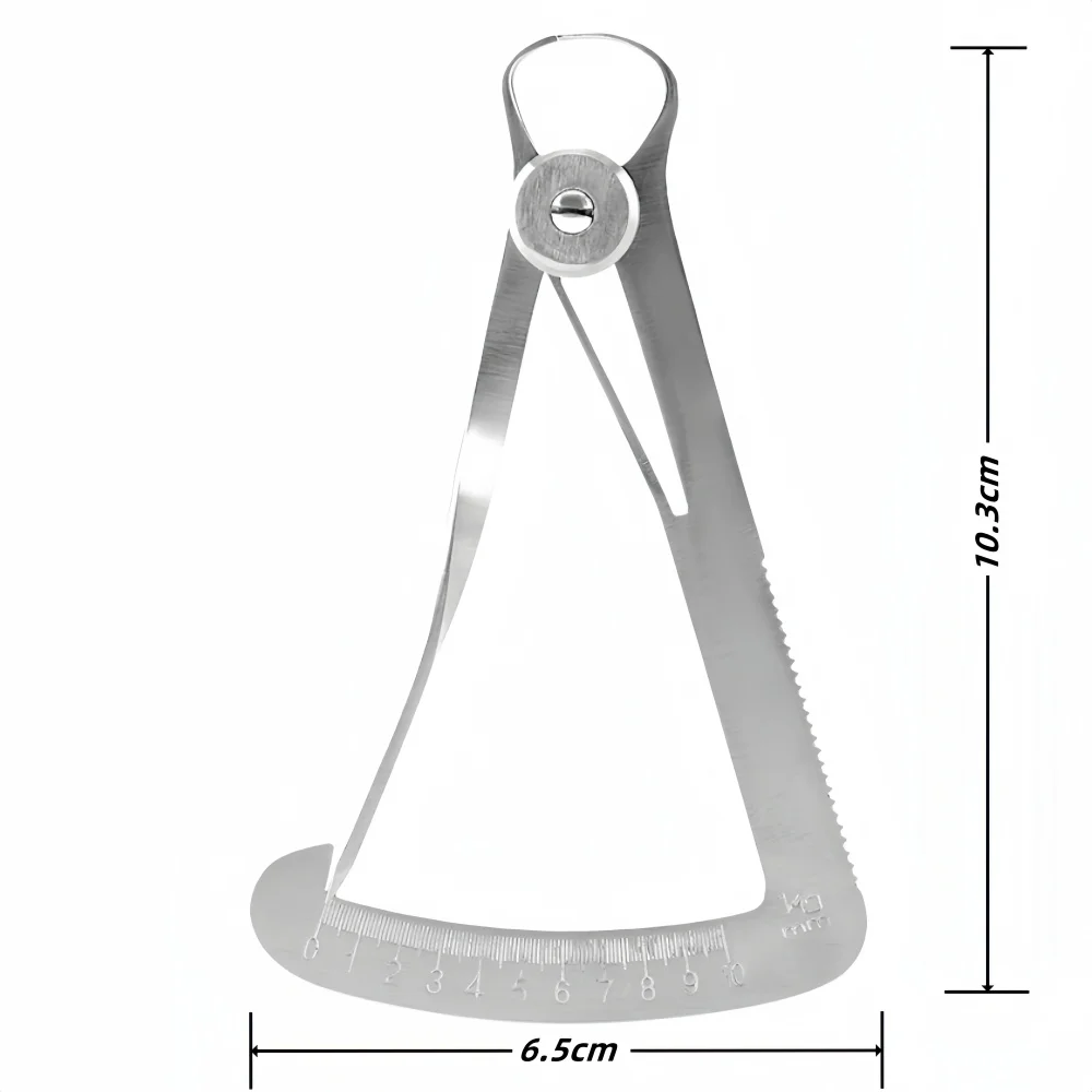 

Dental Gauge Caliper 1Pcs Stainless Steel Thickness Measurement Ruler Crown Gauge Dentist Lab Laboratory Tools