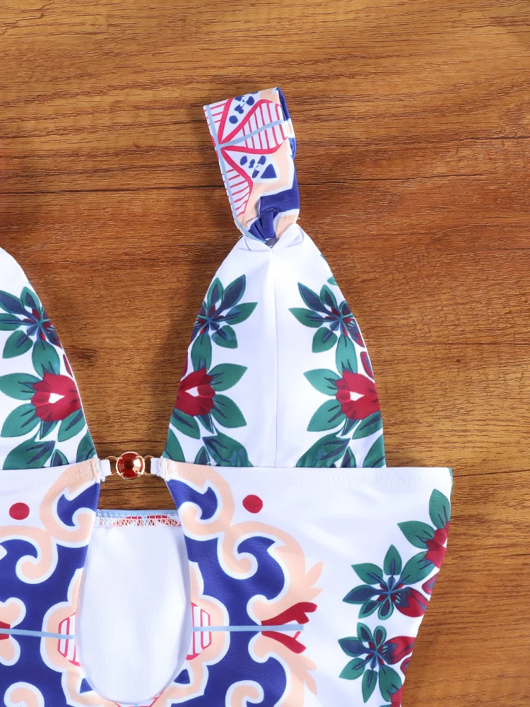 Traje de Baño Zrtak 2026 de Una Pieza con Estampado, Traje de Baño Sexy para Mujer, Traje de Baño Triangular para Playa