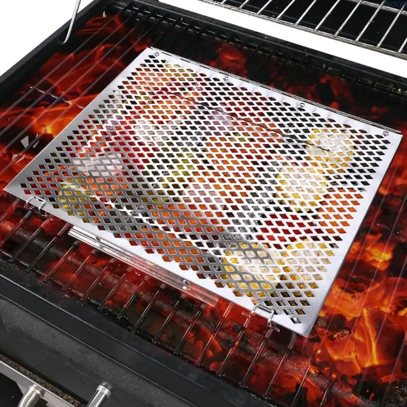 23GA Stable Rectangular Barbecue Accessory Dishwasher Safe Outdoor Cooking Essential