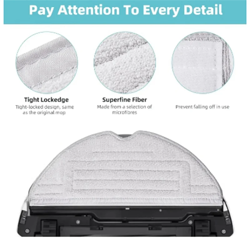 SANQ لـ Roborock S8 S8 + / S7 S7 + S7 Max Ultra S7 Maxv S7 Maxv Plus S7 Maxv Ultra مكنسة كهربائية روبوت ممسحة الملابس