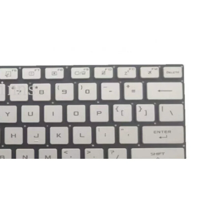 M  New For ASUS ROG Zephyrus G14 GA401 GA401U GA401Q US Keyboard Backlit Silver