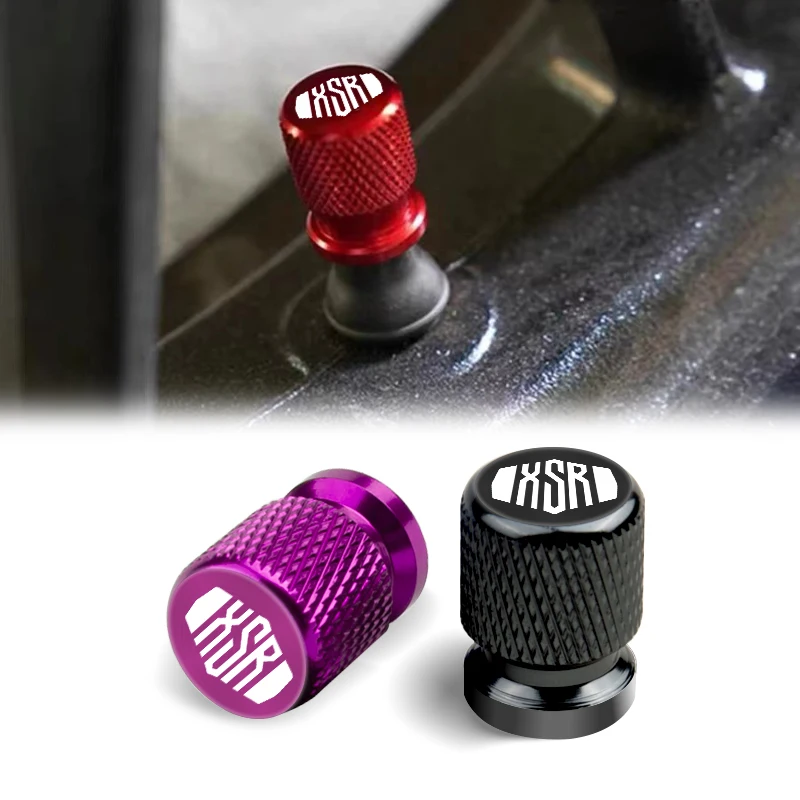 2 Pcs Motorcycle Accessories For YAMAHA XSR700 XSR 700 XSR900 XSR 900 XSR125 155 Metal Tire Valve Air Port Stem Cover Caps