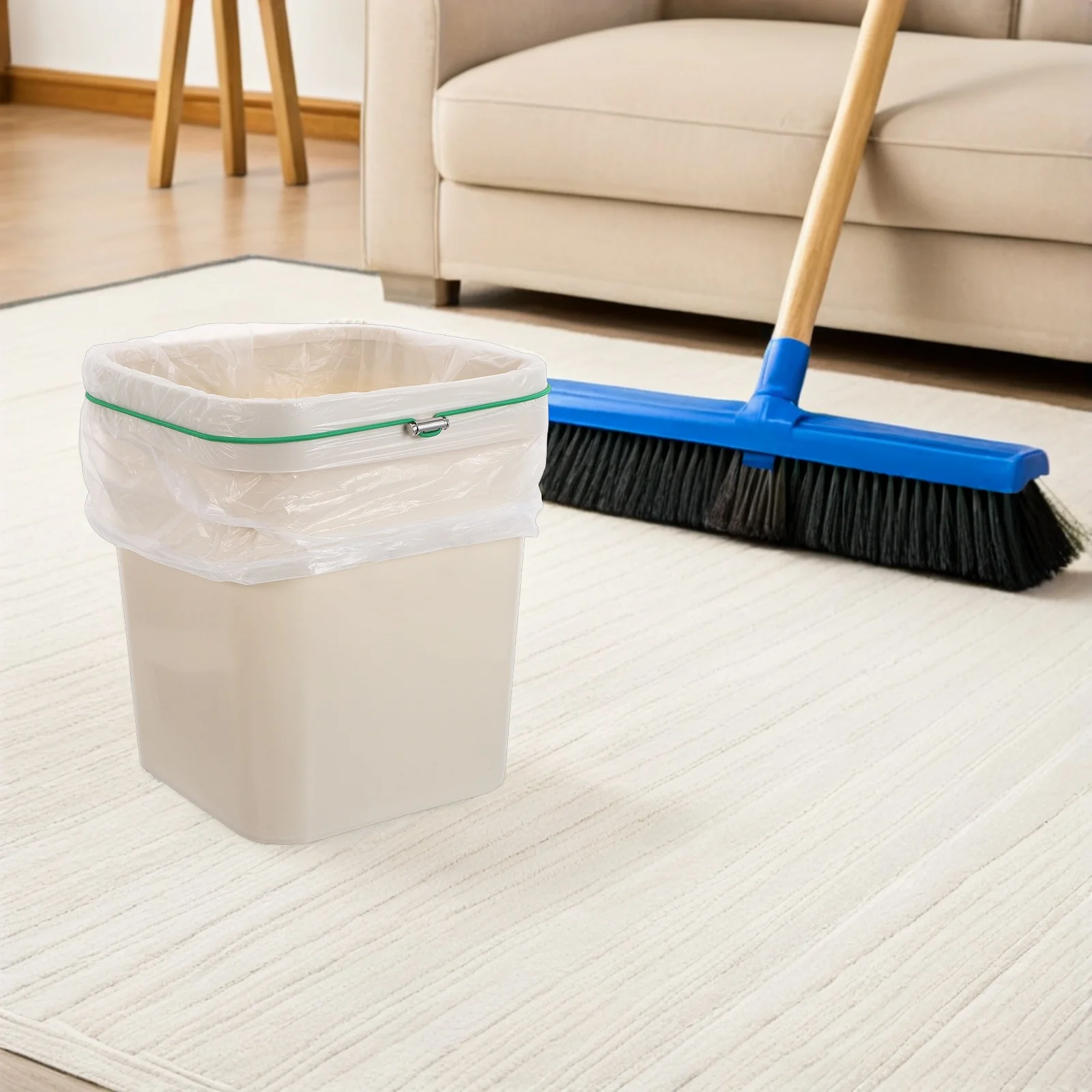 9Pcs Trash Can Elastic Bands Adjustable Garbage Can Rubber Bands Stretchable Bag Holder Band for Picnic Party Home Office Use